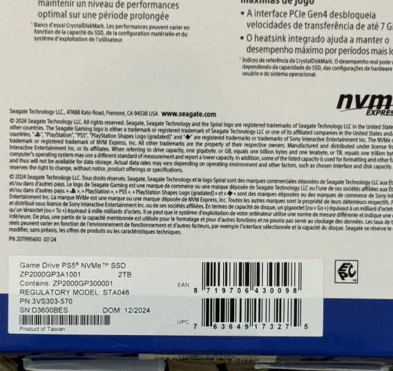 Seagate PS5 SSD 2TB
