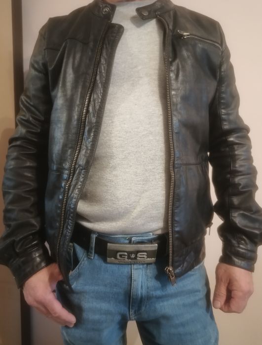 Geacă piele naturală