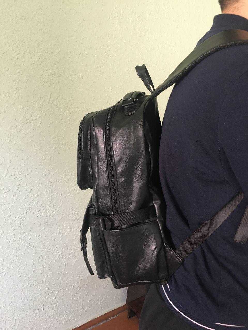 Рюкзак черный кожзам