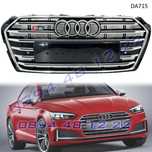 Предна S5 Sline решетка Audi A5 S5 16-19 хром сив грил броня ауди а5