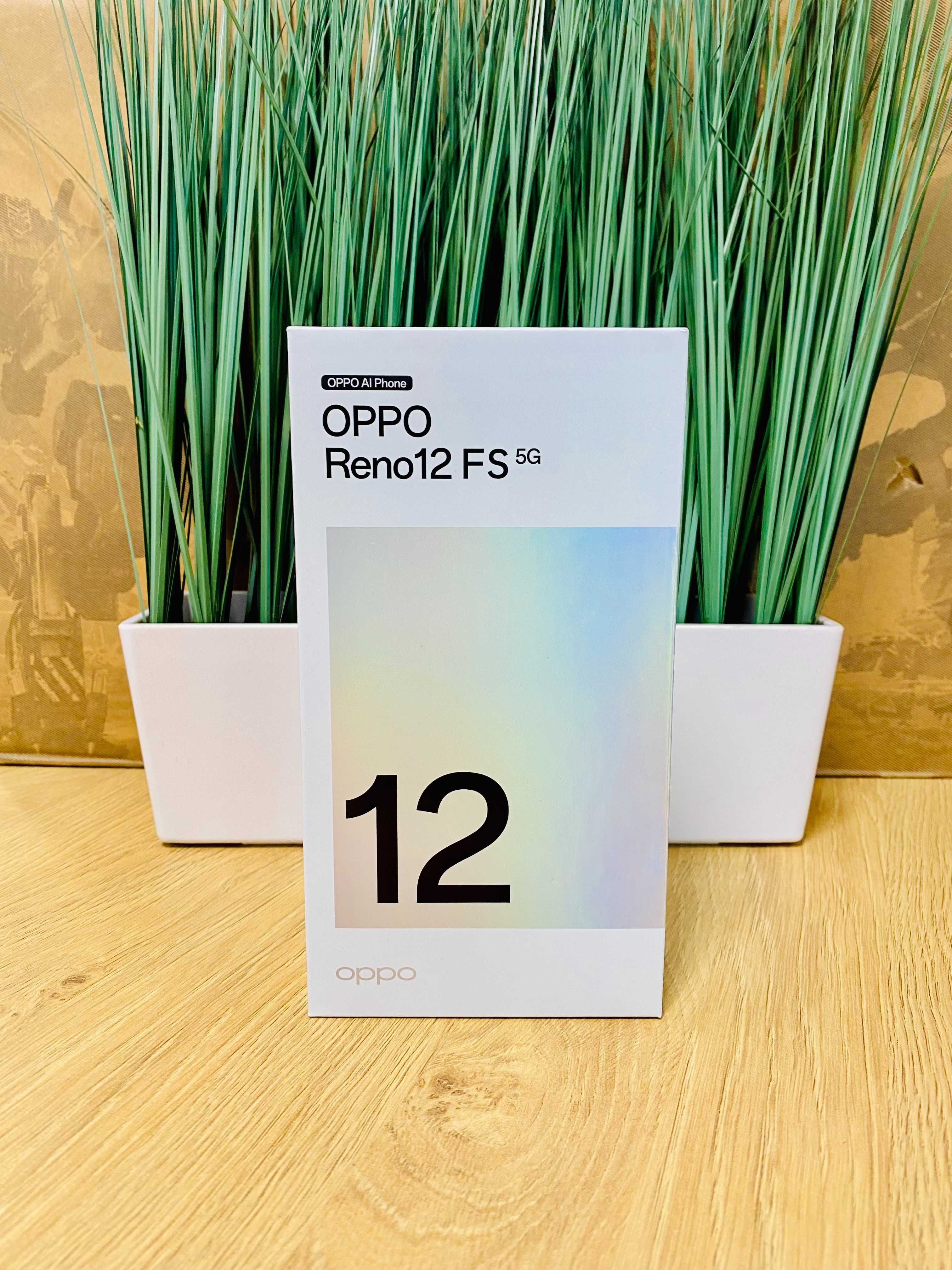 ЧИСТО НОВ !!! Oppo Reno12 FS, 12 GB RAM, 512 GB, 5G, Dark Green