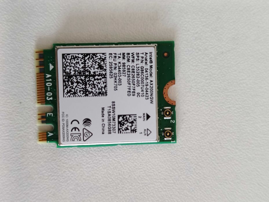 Wifi адаптер Intel wifi 6 AX200NGW