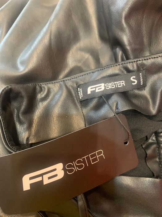 Pantaloni Piele ecologică New Yorker evazați negri