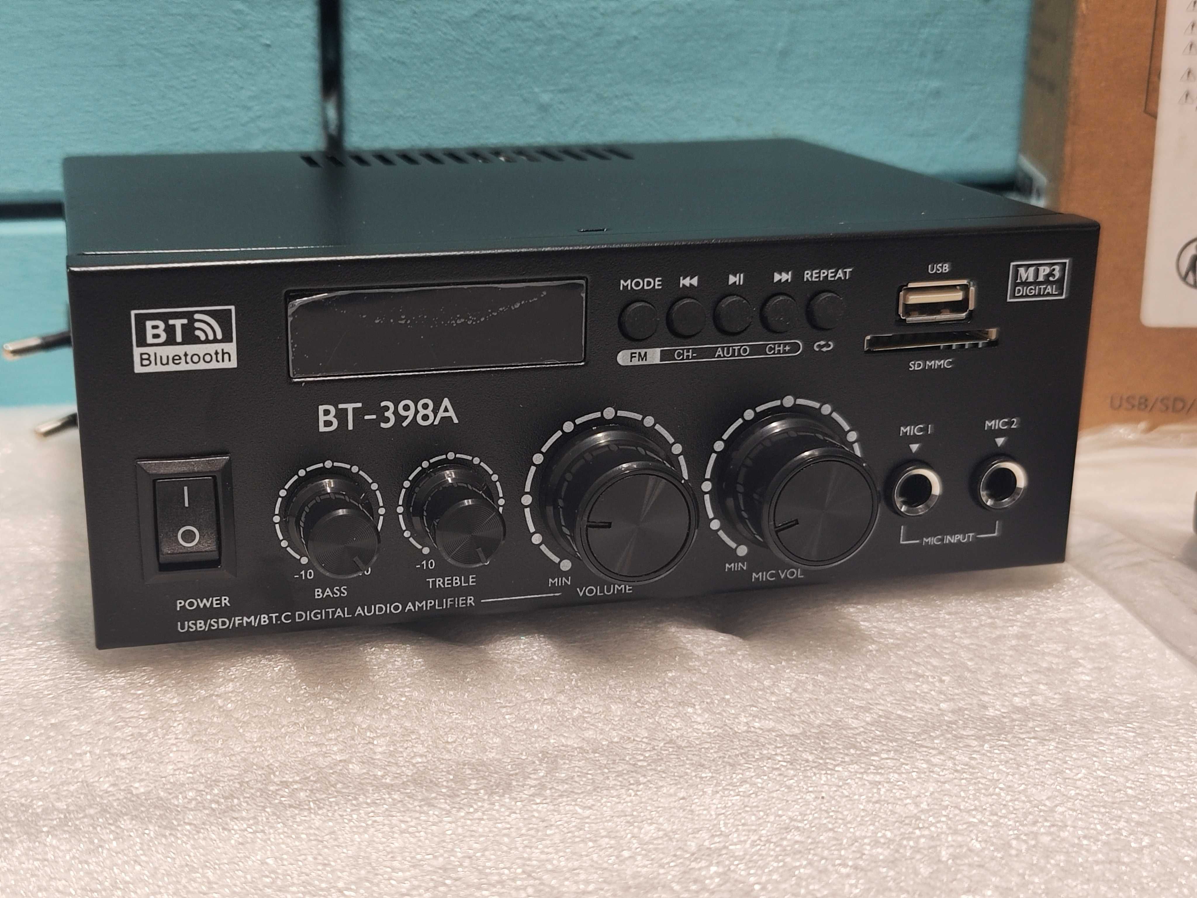 HiFi Стерео Усилвател 2x60W с Bluetooth 5.3 и USB/FM