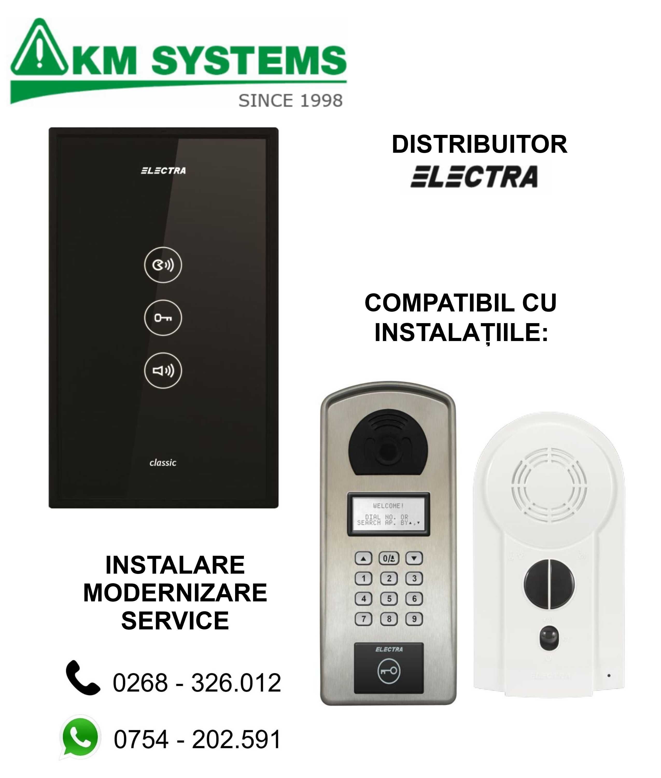 ELECTRA INTERFOANE blocuri/vile - instalari/service - control acces