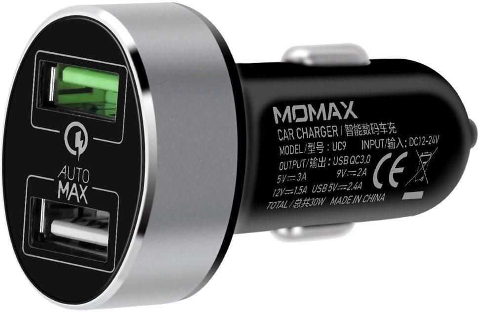 QC 3.0 Зарядное устройство (зарядник) для машины car charger MOMAX