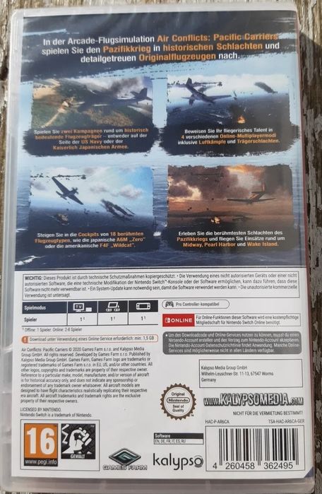 JOC Air Conflicts NINTENTO SWITCH sigilat