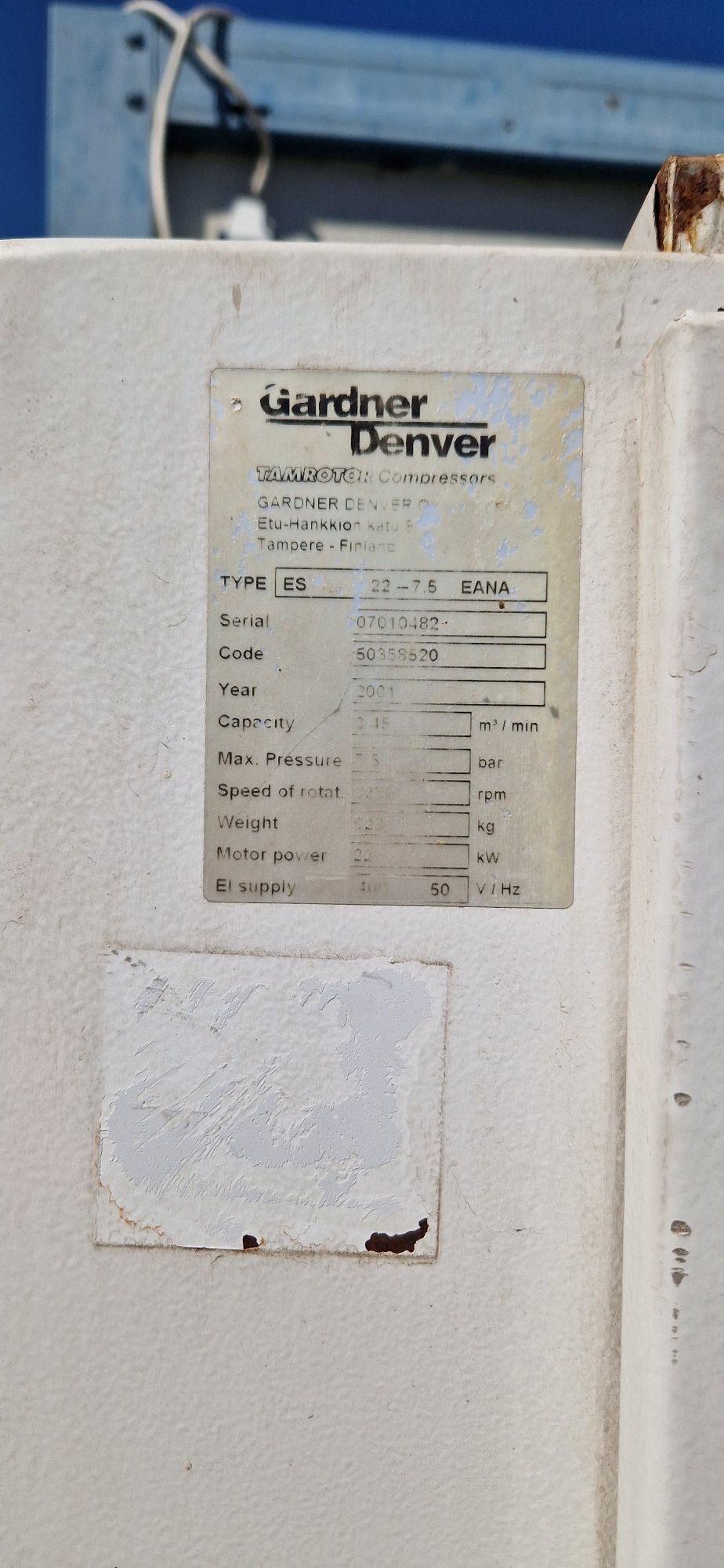 Винтов Компресор + Изсушител Gardner Denver.