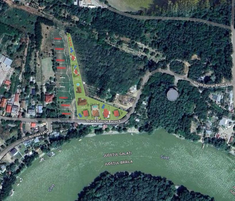 Două loturi de teren pentru construcție imobile