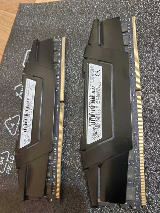 16GB DDR4 Corsair Vengance, G.Skill Ripjaws, 3200Mhz, 3600Мhz