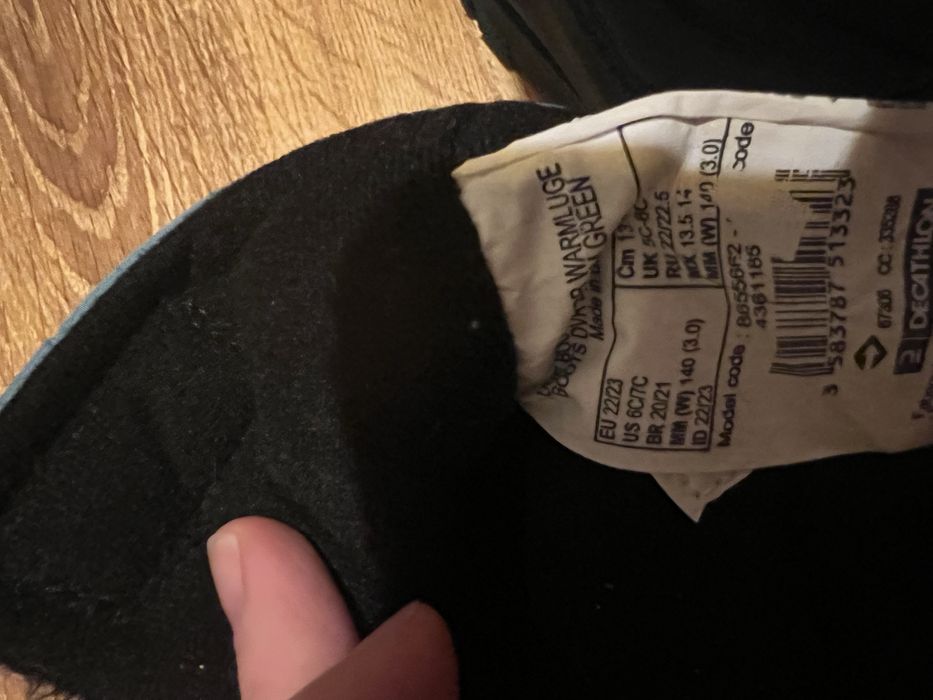 cizme de zapada warm decathlon marime 22-23 (13.4-14cm)