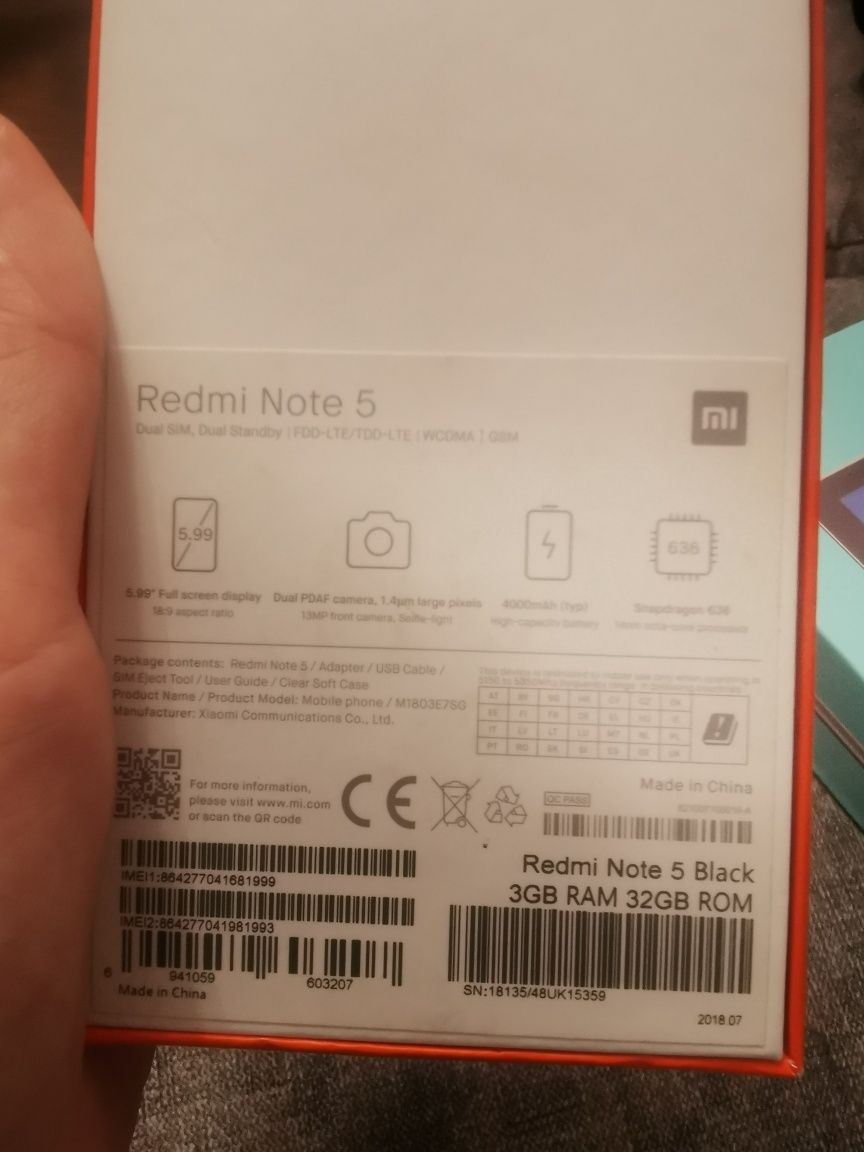 Xiaomi redmi note 5. 32 gb. Отличное состояние