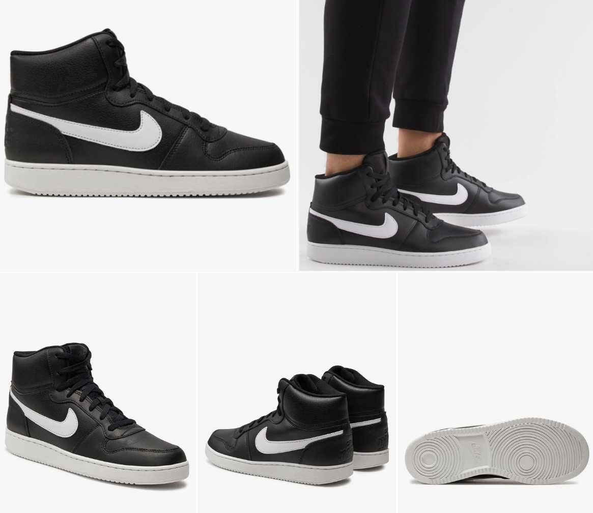 Nike Сникърси Ebernon Mid AQ1773 002 Черен