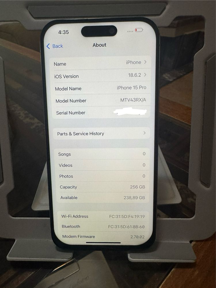 iPhone 15 Pro 256 Gb, White Titanium