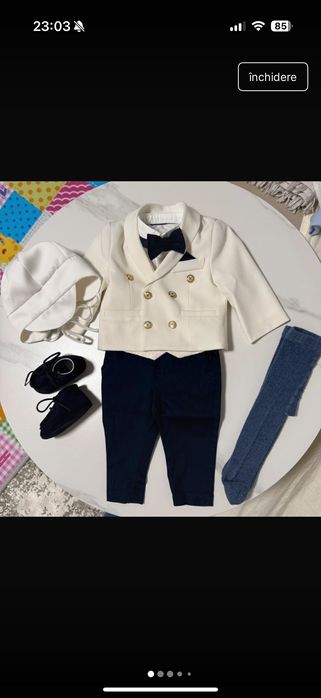 Costum de botez bebelus baiat