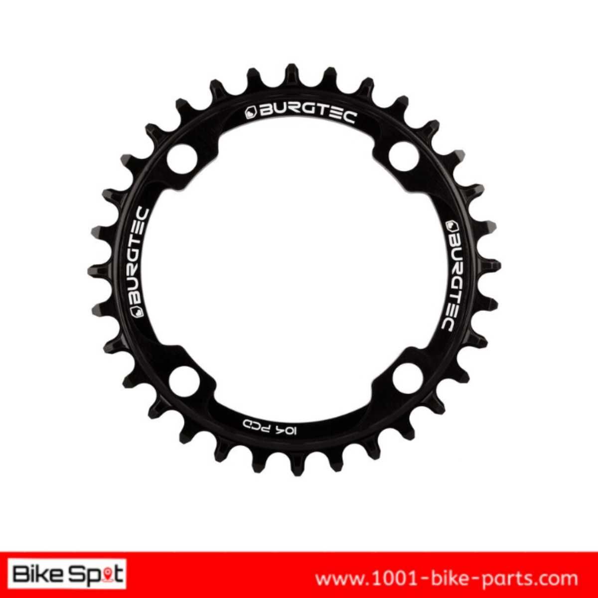 36t 4x104 Burgtec DH Alloy Black Chainring Zee Saint Плоча Курбели 104