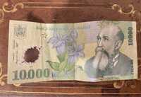 Bancnota colectie 10000 lei an 2000 serie 012B7 Nicolae Iorga