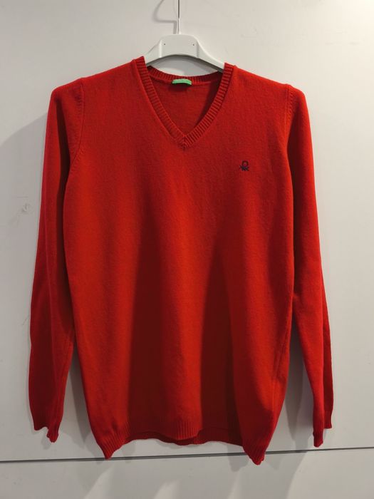 Benetton пуловер с вълна и кашмир р-р С