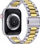 Husa Folie Curea Bratara Insertie Aurie Compatibila Ceas Apple Watch
