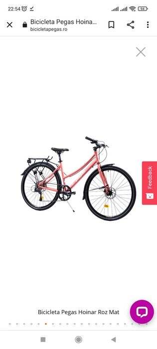 Bicicleta Pegas Hoinar Roz Mat