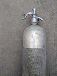 Сифон бытовой 1,5 литра для газирования воды.  Алюминий. СССР
