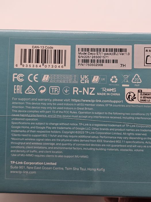 Router wireless TP-LINK KIT AC1900 MESH WIFI 1PK DECO S7