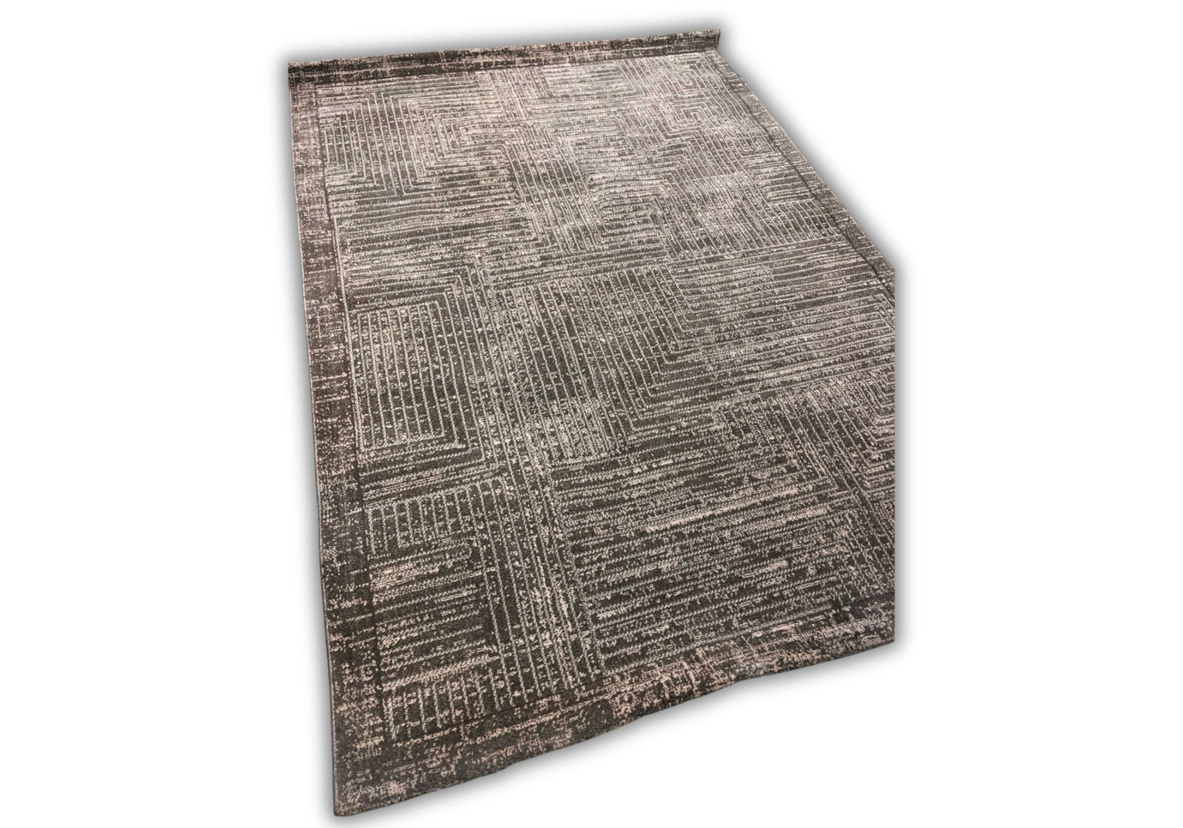 нов килим , Модерен дизайн, Сив цвят, 125x180 cm, Марка: Kilim Point