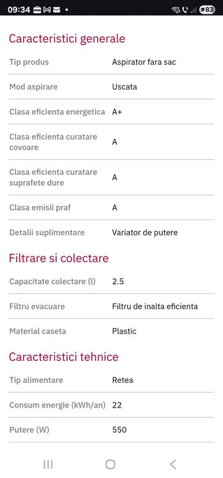 Aspirator Rowenta silent force