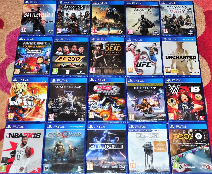 Нови ps3 ps4 Minecraft NBA WWE GTA Just Dance Duty God War Far Cry