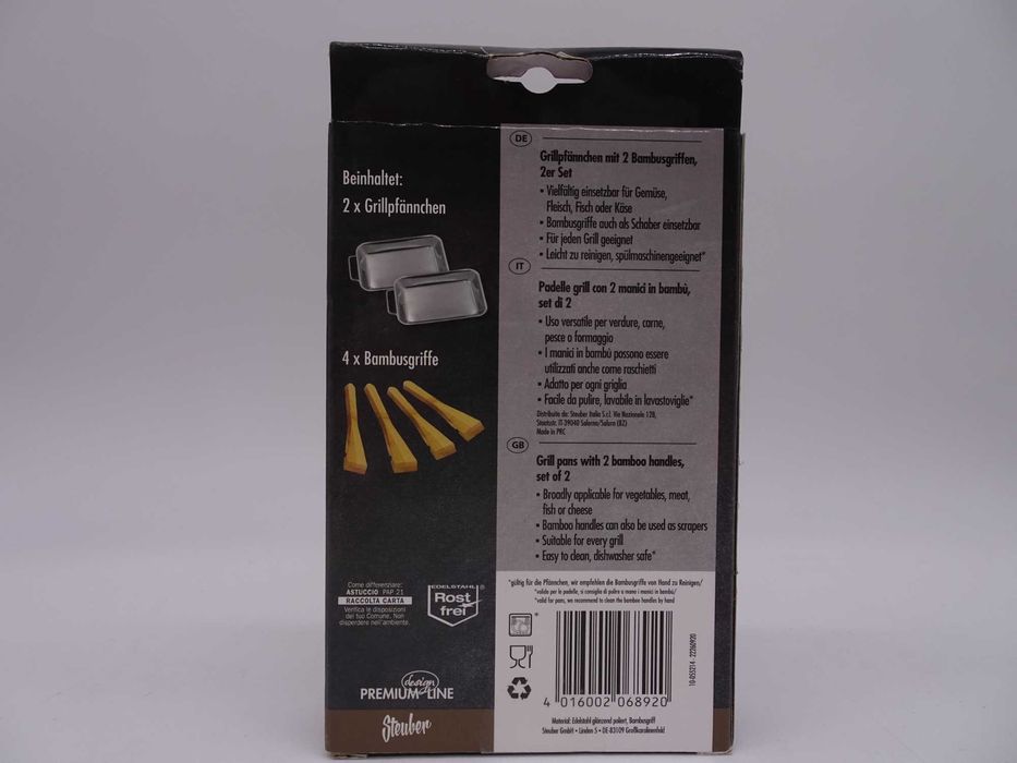 Steuber Premium Line Set de 2 tigăi de grătar din oțel hard