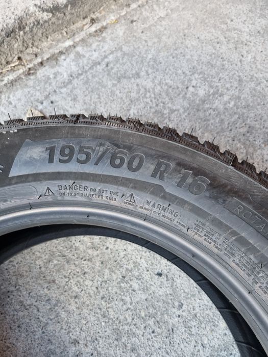 4 anvelope iarna NOI MICHELIN 195/60/16 dot 2019 pret per bucata