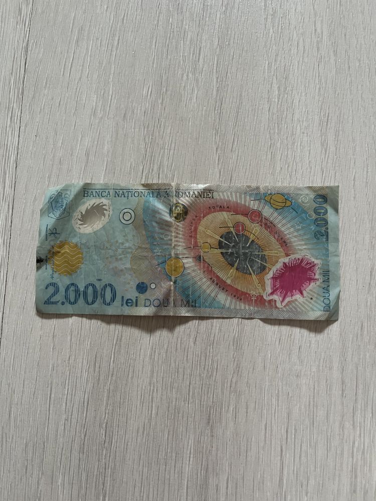 Bancnota eclipsa solara 1999 originala