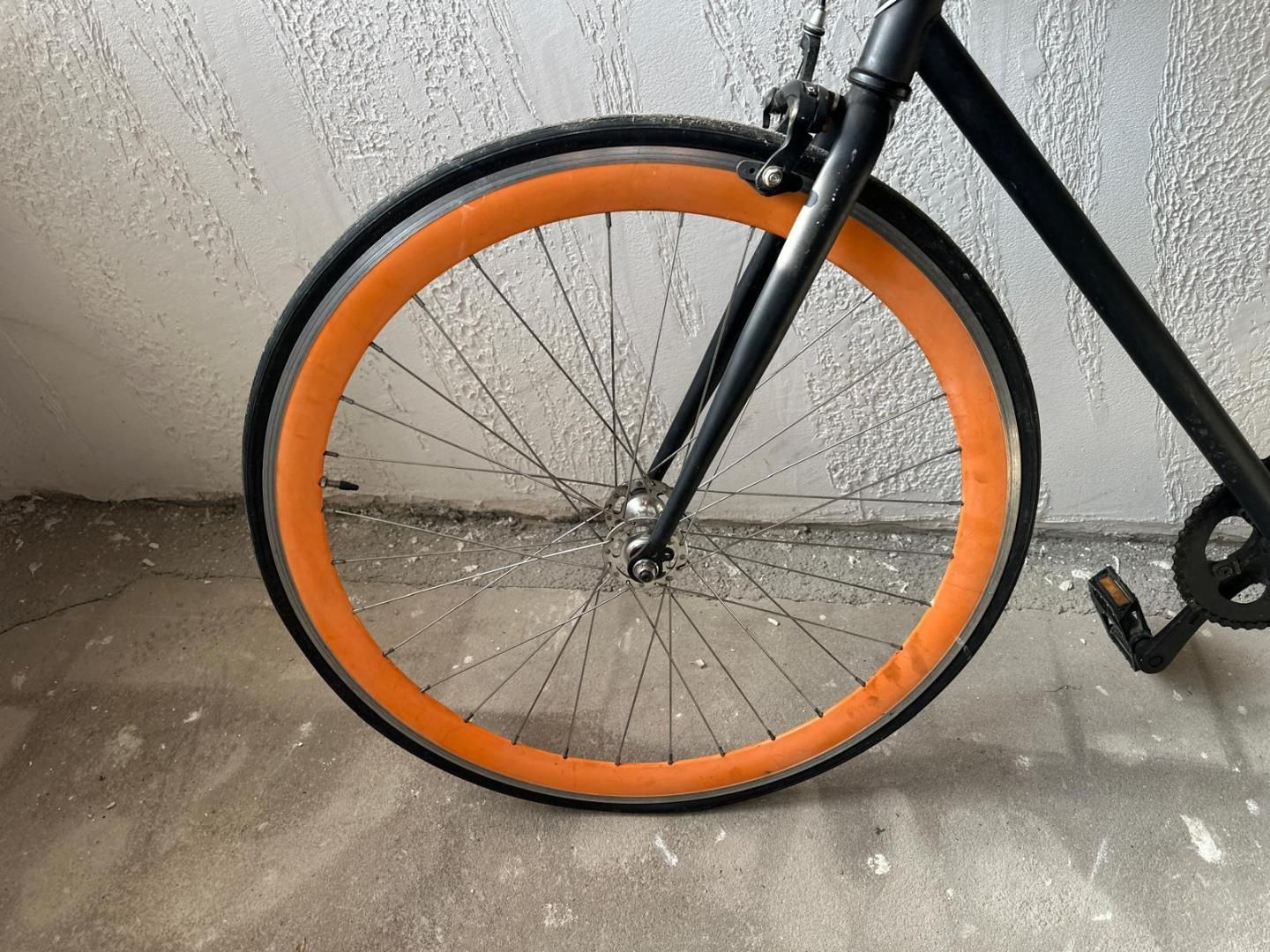 Bicicleta Cursiera Negru, Portocaliu -A-