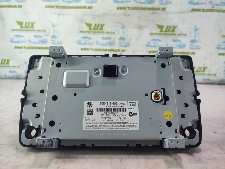 Display Navigatie 5G0919605 Volkswagen VW Golf 7 [2012 - 2017] 1.6 td