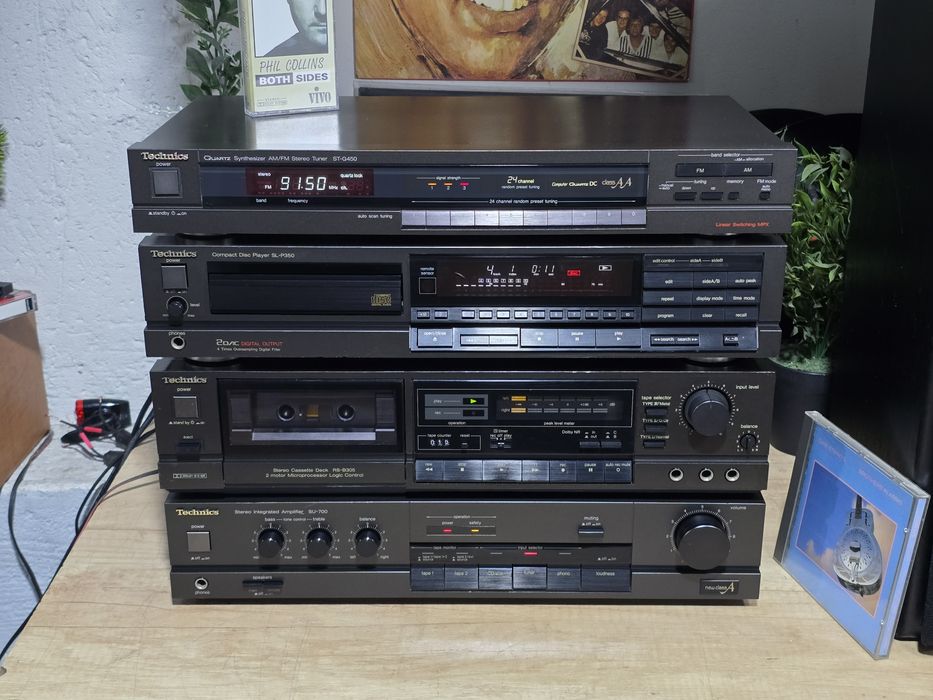 Linie audio TECHNICS, amplificator, casetofon deck, cd player ,tuner