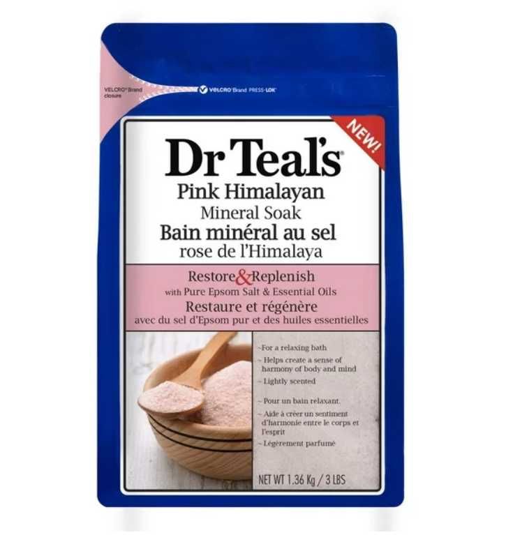 Sare de baie Dr Teal's Pink Himalayan Mineral Soak 1.36kg