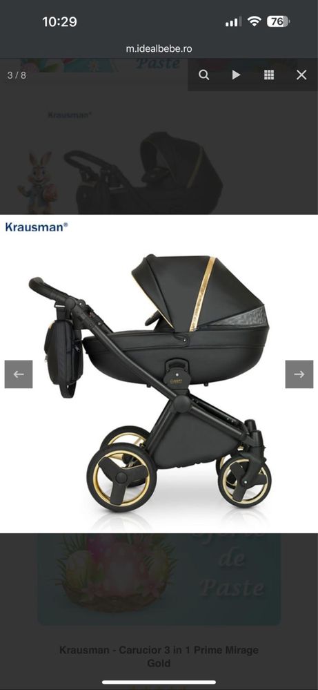Vând cărucior Krausman 3in1