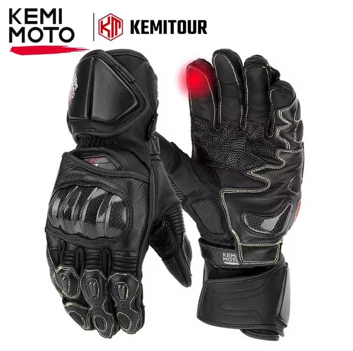 Mănuși Kemi Moto – piele, protecții carbon