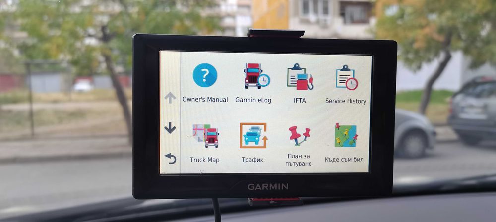Навигация за камион Garmin 5,2 инча с Европейска пътна карта 2025 г.