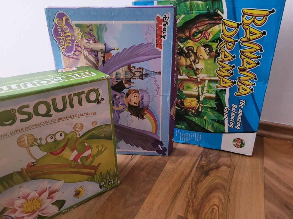 Jocuri educative 3+, Family Fun:Brosquito, Banana Drama, Puzzle Sofia