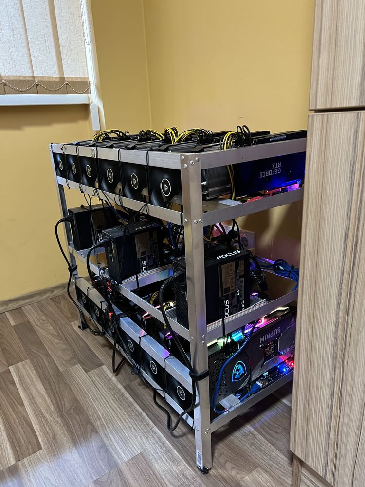 Крипто ферма RTX 3070 not LHR