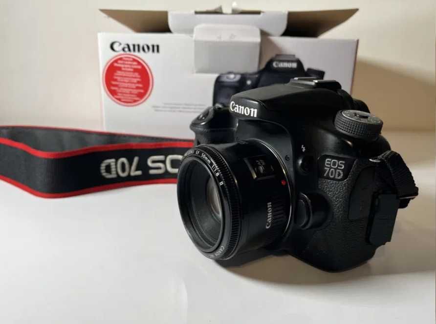 Canon 70d cu lentila Canon EF 50 mm 1.8