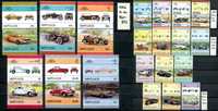 Колекция пощенски марки Автомобили 39 пълни серии, 398 чисти марки