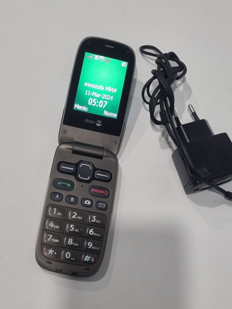 Telefon Doro ( Nokia) cu display mare impecabil. L. Româna