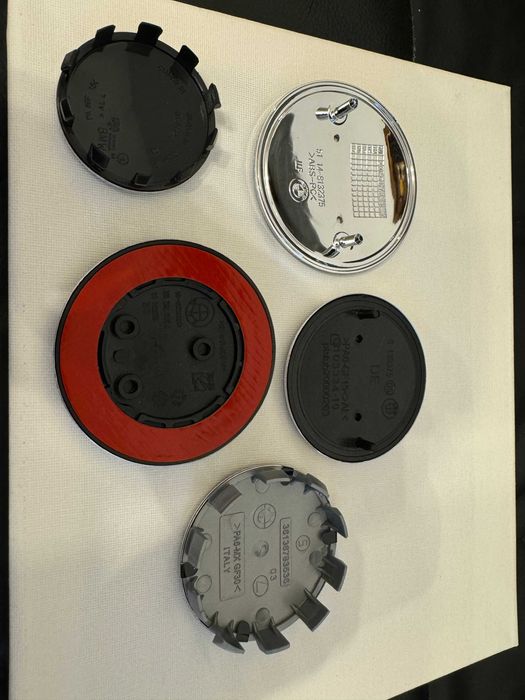 Set complet embleme premium aluminiu pentru capota jante volan BMW