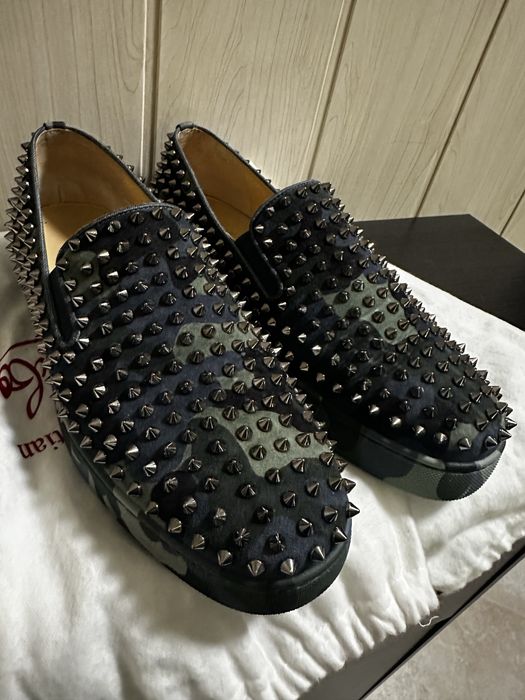 Christian Louboutin Roller Boat Flat Camouflage