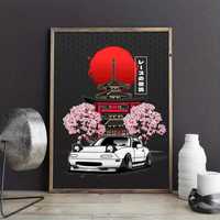 Постер/Картина Японска дрифт кола - Japan Drift Car
