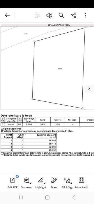 Teren intravilan Filea de Jos, Ciurila