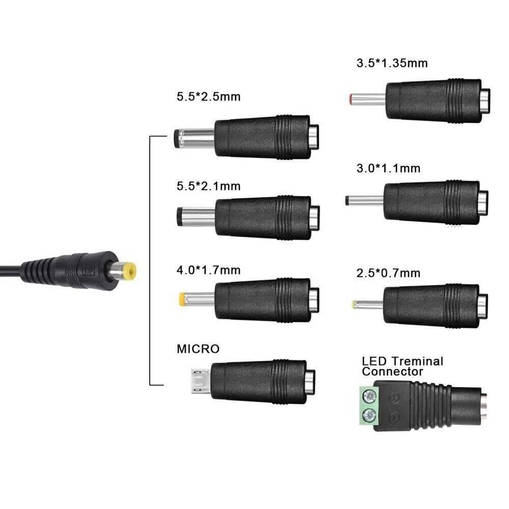 Адаптер регулируем Automat, Универсалeн, USB зарядно, 30W 3V-12V AC DC
