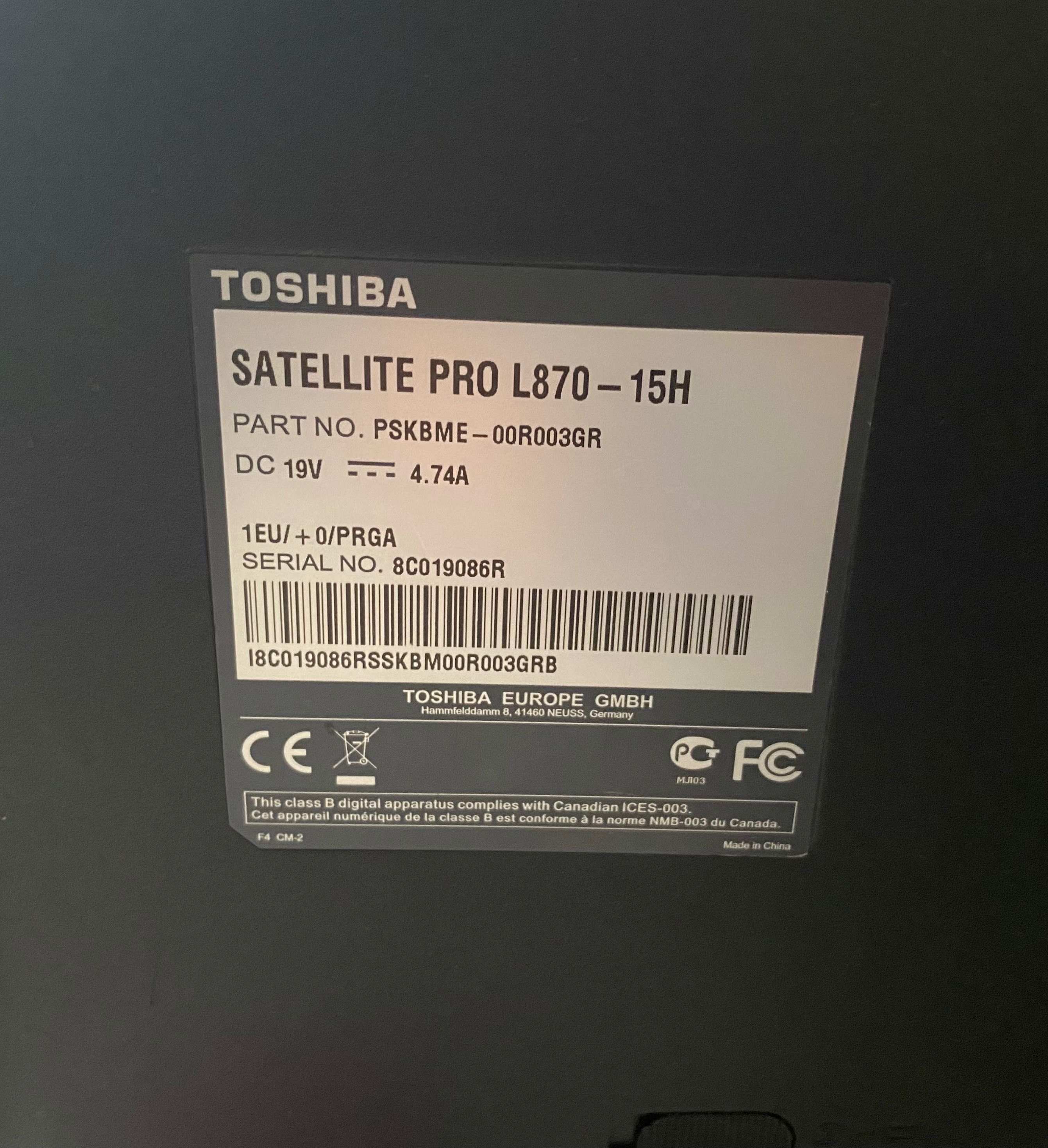 Toshiba  L870 i5/8gb/500hdd